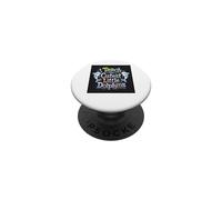 J'enseigne aux Petits Dauphins Les Plus Mignons, Une école de professeurs Amusante PopSockets PopGrip Adhésif