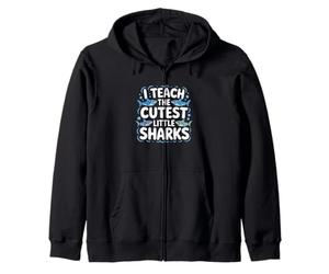 J'enseigne aux Petits Requins Les Plus Mignons, Une école de professeurs Amusante Sweat à Capuche