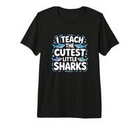 J'enseigne aux Petits Requins Les Plus Mignons, Une école de professeurs Amusante T-Shirt Haut de Gamme