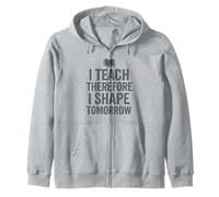 J'enseigne, donc je façonne demain - Vintage Teacher Sweat à Capuche