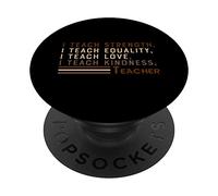 J'enseigne la Force, l'égalité, l'histoire des Noirs | BHM PopSockets PopGrip Adhésif