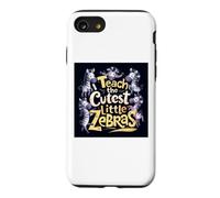J'enseigne Le Plaisir de la rentrée Scolaire au Professeur de Petits zèbres Le Plus Mignon Coque pour iPhone SE (2020) / 7/8