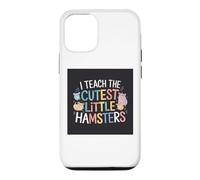 J'enseigne l'école de professeurs Amusante aux Petits Hamsters Les Plus Mignons Coque pour iPhone 12/12 Pro