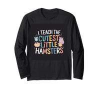 J'enseigne l'école de professeurs Amusante aux Petits Hamsters Les Plus Mignons Manche Longue