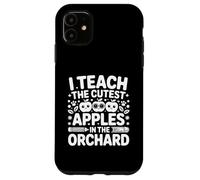 J'enseigne Les Pommes Les Plus Mignonnes dans Le verger Mignon Professeur d'automne Coque pour iPhone 11