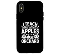 J'enseigne Les Pommes Les Plus Mignonnes dans Le verger Mignon Professeur d'automne Coque pour iPhone X/XS
