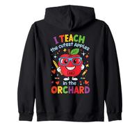 J'enseigne Les Pommes Les Plus Mignonnes dans Le verger Mignon Professeur d'automne Sweat à Capuche