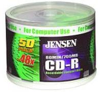 Jensen 700 MB/80-minute CD-R (50-Pack) (Jcdr50)
