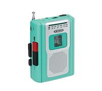 Jensen CR-100 Lecteur de Cassette Personnel rétro Portable AM/FM au Design Compact et léger, Lecteur de Cassette Radio stéréo AM/FM et Haut-Parleur intégré (édition limitée Bleue)