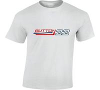 Jenson Button 22 Fromular 1 Motor Racing T-Shirt White XL