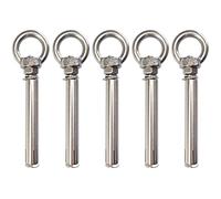 JENSWILL Lot de 5 boulons d'expansion M6 x 80 mm en acier inoxydable 304 - Vis d'expansion pour mur et béton