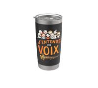 J'entends des voix Chef de Chœur Chanteur Chorale Gobelet isotherme en acier inoxydable double paroi