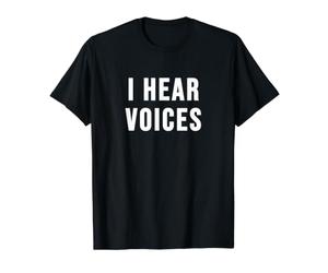 J'entends des Voix T-Shirt Graphique avec Valeur