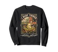 J'Enterre des Choses Plantes Ou Gens Grenouille Cottagecore Sweatshirt
