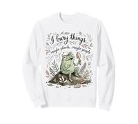 J'Enterre des Choses Plantes Ou Gens Grenouille Jardin Sweatshirt