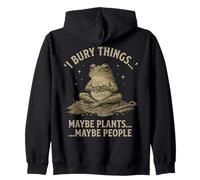 J'enterre Peut-être des Plantes, Peut-être des Gens, Une Grenouille drôle, Cotagecore Art Sweat à Capuche