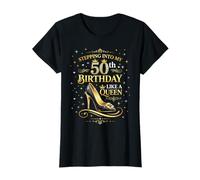 J'Entre dans Mon 50ème Anniversaire comme Une Reine 50 Ans T-Shirt