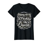 J'Entre dans Mon 50ème Anniversaire comme Une Reine 50 Ans T-Shirt