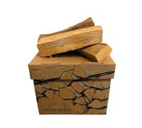 J'ENVOIE DU BOIS - Bois de Chauffage 30cm - Joli Carton de 25 litres - Bûches Extra sèches (étuvées) - Poêle, Insert cheminée, brasero, Barbecue, Four à Pizza - Mélange Bois durs (hêtre, chêne, frêne)