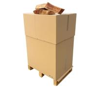 J'ENVOIE DU BOIS - Bois de Chauffage 40cm - Palette de 0,5m3 - Bûches Extra sèches (étuvées) - Poêle, Insert cheminée, brasero, Barbecue, Four à Pizza - Mélange Bois durs (hêtre, chêne, frêne)