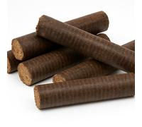 J'ENVOIE DU BOIS - Bûches de Bois densifiées Rondes 30cm - Bûches compressées calorifiques Longue durée - Pack de 10 - pour Cheminée, Poêle ou Insert - Combustion Haute Performance