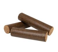 J'ENVOIE DU BOIS - Bûches de Bois densifiées Rondes 30cm - Bûches compressées calorifiques Longue durée - Pack de 5 - pour Cheminée, Poêle à Bois ou Insert - Combustion Haute Performance