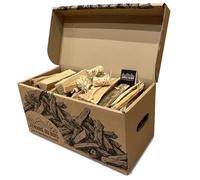 J'ENVOIE DU BOIS - Petit Bois d'Allumage - Joli Carton de 17 litres - Petit Bois Sec - Poêle, Insert Cheminée, Brasero, Barbecue, Four à Pizza - Allume-Feux - Résineux, Bois Durs