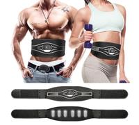 Jenylu Electrostimulateur Musculaire Ceinture Abdominale Electrostimulation - Aluminium ABS Trainer de 10 Modes 30 Niveaux, Chargement UBS et Affichage de la Dépense Calorique et Alerte de Charge