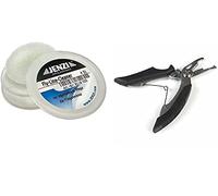 Jenzi Fly-Line C.l.e.a.n.e.r, Nettoyer la ligne de mouche + ciseaux de pêche et autocollant Petri Heil!