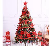 JEOBEST Arbre de Noël Artificiel 1,8 m, Grand Arbre de Noël, Ensemble de Décoration, Lumière LED, Support en Métal