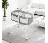JEOBEST Berceau Cododo bébé 2 en 1 Lit bébé en acier au carbone + tissu Oxford Naissance à 2 Ans (10 kg) Gris
