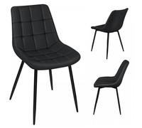 JEOBEST Chaises de salle à manger 4pcs modèle simple mais élégant s'asseoir confortablement courbe lisse apaiser la fatigue