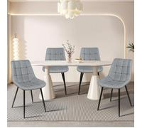 JEOBEST Chaises de salle à manger lot de 4 ergonomiquement conçues à l’angle de l’assise et du dossier Fauteuil de cuisine