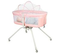 JEOBEST Lit Bébé 2 en 1 Berceau Cododo Bébé Lit Parapluie Bébé avec Moustiquaire de 0 À 10kg Pliable Léger