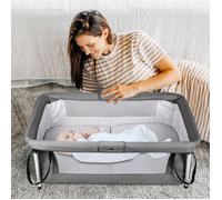 JEOBEST Lit Parapluie pour Bébé et Petits Lit de Voyage Portable avec Moustiquaire pour bébe 0 - 1 an 90×50×35cm