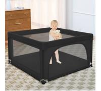 JEOBEST Parc pour bébé 120*120*66cm, facile à démonter, pratique à transporter, Clôture pour bébé - Enclos pour bébé