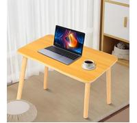 JEOBEST Petite Table Basse Table De Salon Scandinave Au Design Moderne Table D'Appoint en Bois avec Pieds en Bambou