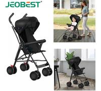 JEOBEST Poussette Canne Compacte avec Poche Arrière pour Les Petits Objets Voiturette pour Bébé Adaptée de 6 Mois à 5 Ans