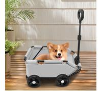 JEOBEST Poussette pour Chien Pliable - Capacité de Poids 15kg - Mini Poussette pour Petits Animaux - Pliable - 51 × 35 × 31 cm