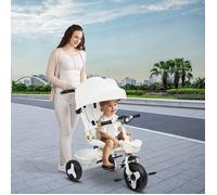 JEOBEST Tricycle Bébé Évolutif, Velo Poussette Enfant 5 Ans, De 12 Mois, Compact, Accessoires Pratiques, Pliante, 100*75*50cm