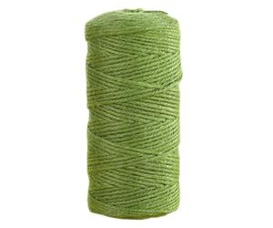 JeogYong Ficelle Jute 2mm x 100m Ficelle de Jardin Cordelette Jute Corde Naturel Chanvre Cordelette de Jardinage pour Emballage de Décoration Cadeau, Bricolage d'art Créatif, Mariage (Vert armée)