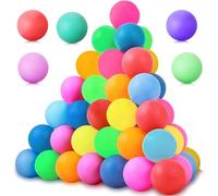 JEONDFG 60 PCS Balles de Tennis de Table,40 mm Balles de Tennis de Table Colorées,Balles de ping-Pong Amusantes,Balles de Ping-Pong Colorées Durables,Balle de Ping Pong pour Adultes et Enfants