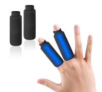 JEONEKID Pack de glace de Gel froid de doigt, manches de glace de doigt 2pcs, manchon de Compression de cryothérapie froide et chaude réutilisable pour le bout du doigt