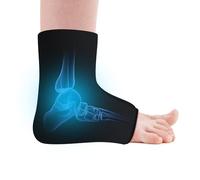JEONEKID Pack de glace pour cheville, Pack de glace en gel réutilisable pour thérapies chaudes et froides, Manchon de compression pour thérapie froide, Pieds douloureux, Pied et Talon (XL)