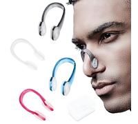JeoPoom 4 Pièces Pince Nez Natation, Pinces à Nez en Silicone, Nage de Nez Clips avec Boîte de Rangement, pour Débutants ou Professionnels