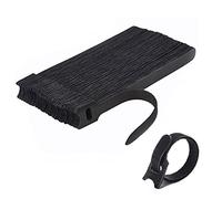 JeoPoom Attache Cable[50 Pcs], Sangles Sangles Câble, Réutilisables Serre Cable, Organisateur Rangement Cable, pour Attacher Les Câbles, Gaines, Fils PC, Fils Électriques etc(Noir)