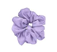JeoPoom Chouchous Cheveux Soie, Chouchou Élastique Coloré, pour Femme avec Cheveux Droits, Bouclés, Crépus, Accessoire Cheveux Anti-Casse et Anti-Friction, pour Femmes et Filles(Mauve)