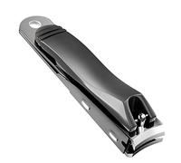 JeoPoom Coupe-ongle, Professionnel en Acier Inoxydable Pince A Ongle pour Femmes, Hommes, Outil de Coupe pour Préparation de Manucure(Gris)