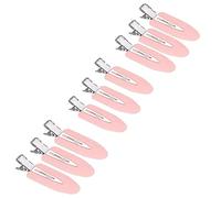 JeoPoom Pinces à Cheveux Sans Courbure[9 Pièces], Pinces à épingles Sans Plis, Epingle à Cheveux Outil de Coiffure, pour Coiffure Bangs Waves Outil D'application de Maquillage (Rose)