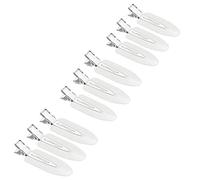 JeoPoom Pinces à Cheveux Sans Courbure[9 Pièces], Pinces à épingles Sans Plis, Epingle à Cheveux Outil de Coiffure, pour Coiffure Bangs Waves Outil D'application de Maquillage (Blanc)